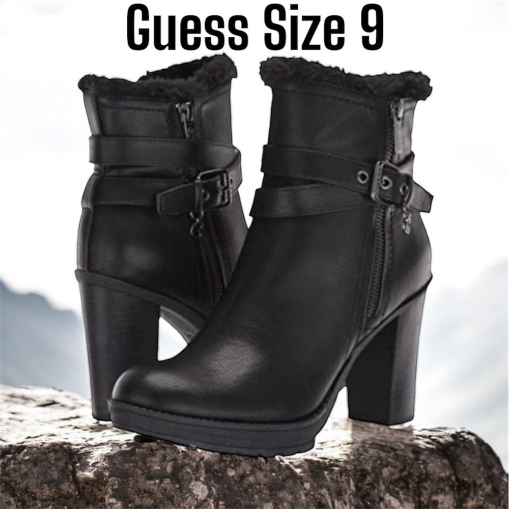 Guess Boots Size 9M in Black NWT